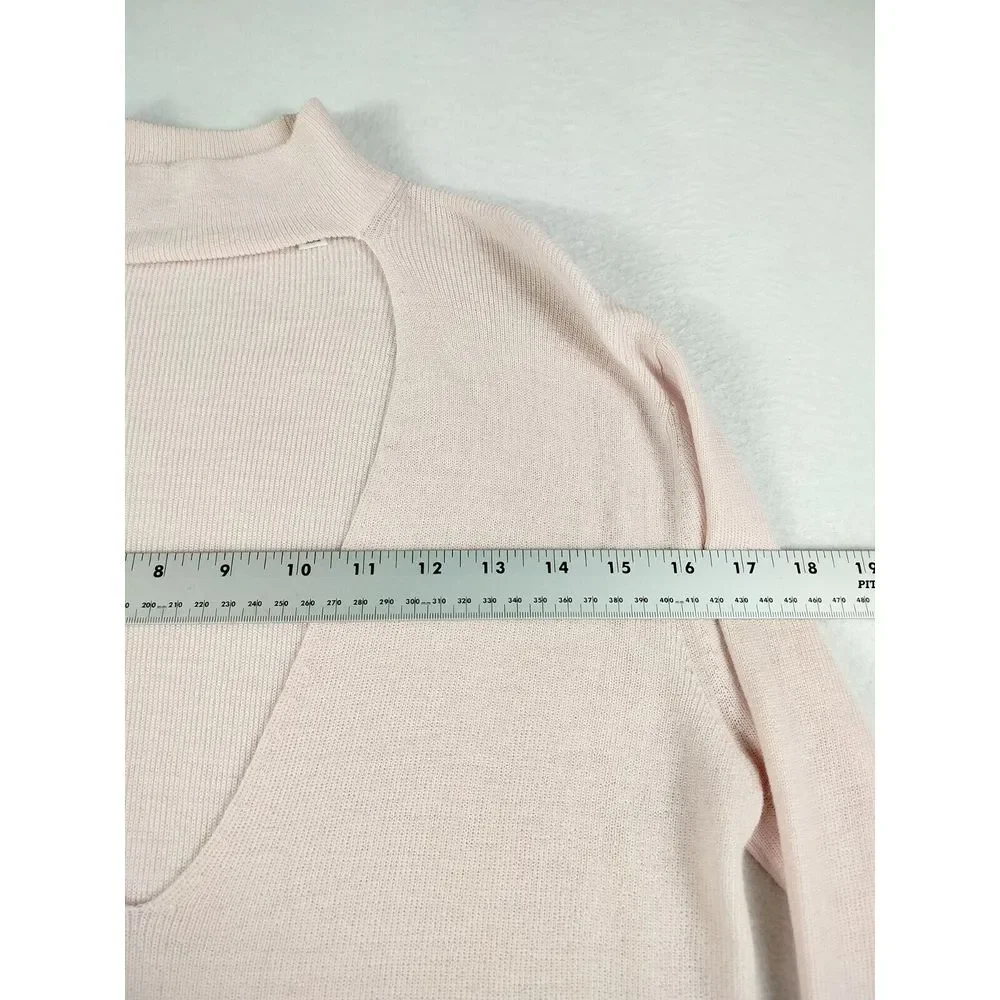 A.L.C. Womens Sweater Small Pink Merino Wool Minimalist‎ Basic Simple Minimal